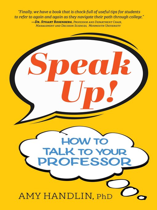 Title details for Speak Up! by Amy Handlin - Available